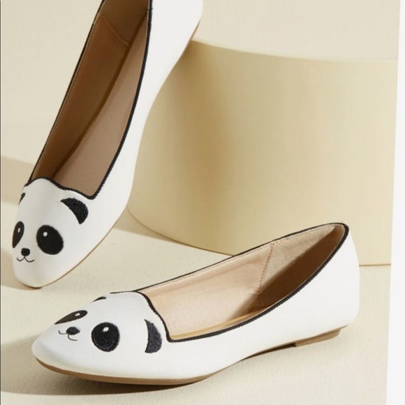 Modcloth Shoes - Panda Slip Ons